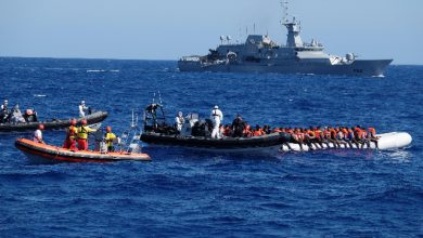 Migranti soccorsi nel Mediterraneo. Foto ANSA
