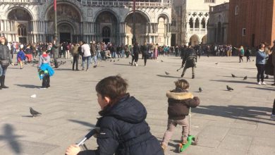 Venezia, multato bambino su monopattino in Piazza San Marco