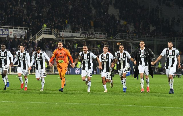 La Juventus vittoriosa Foto ANSA
