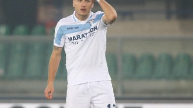 Ciro Immobile, attaccante della Lazio. Foto ANSA