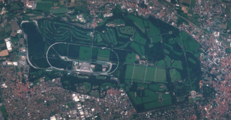 Monza dal satellite Sentinel-2