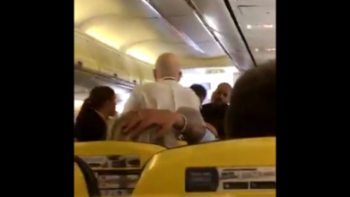 Ryanair, rissa in volo