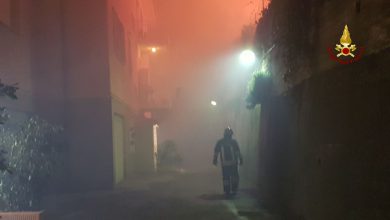 Incendio a Cogoleto, Genova