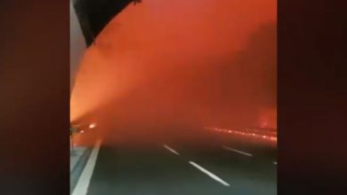 Cogoleto incendio autostrada