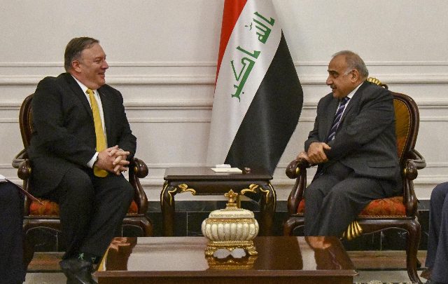 Mike Pompeo a Baghdad