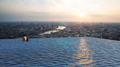 Londra piscina infinity pool 360 gradi