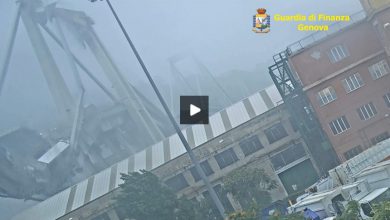 Ponte di Genova, video del crollo