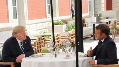 G7 Donald Trump e Emmanuel Macron - Foto ANSA