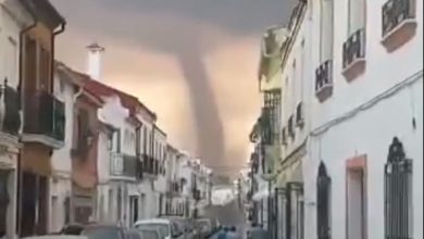 tornado spagna malaga video