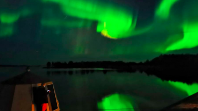 aurora boreale europa video foto