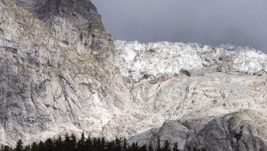 ghiacciaio Planpincieux sul Monte Bianco